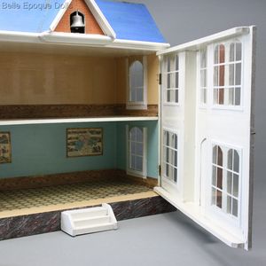 Puppen schule miniaturschule puppenhaus , Antique Dollhouse miniature school ,  
