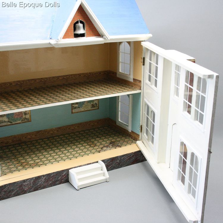 Antique Dollhouse miniature school , Puppen schule miniaturschule puppenhaus