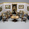 Antique Dollhouse miniature French furniture , Antique Dolls miniature room , Puppenstuben zubehor 