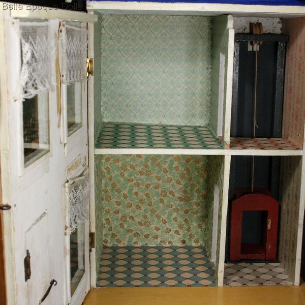 Antique dolls house gottschalk , Puppenhauser gottschalk , Antique Dollhouse miniature