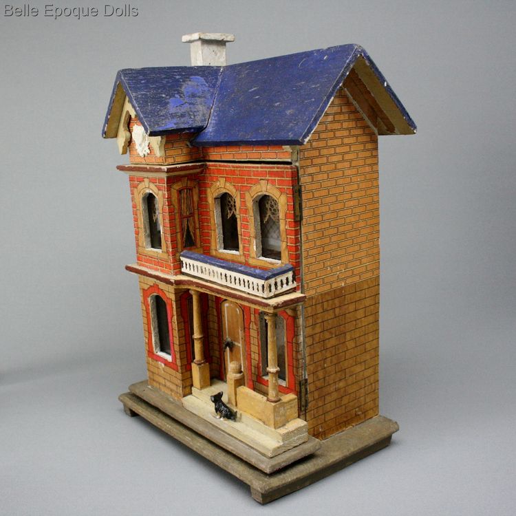 Puppenhauser , antique wooden dollhouse gottschalk