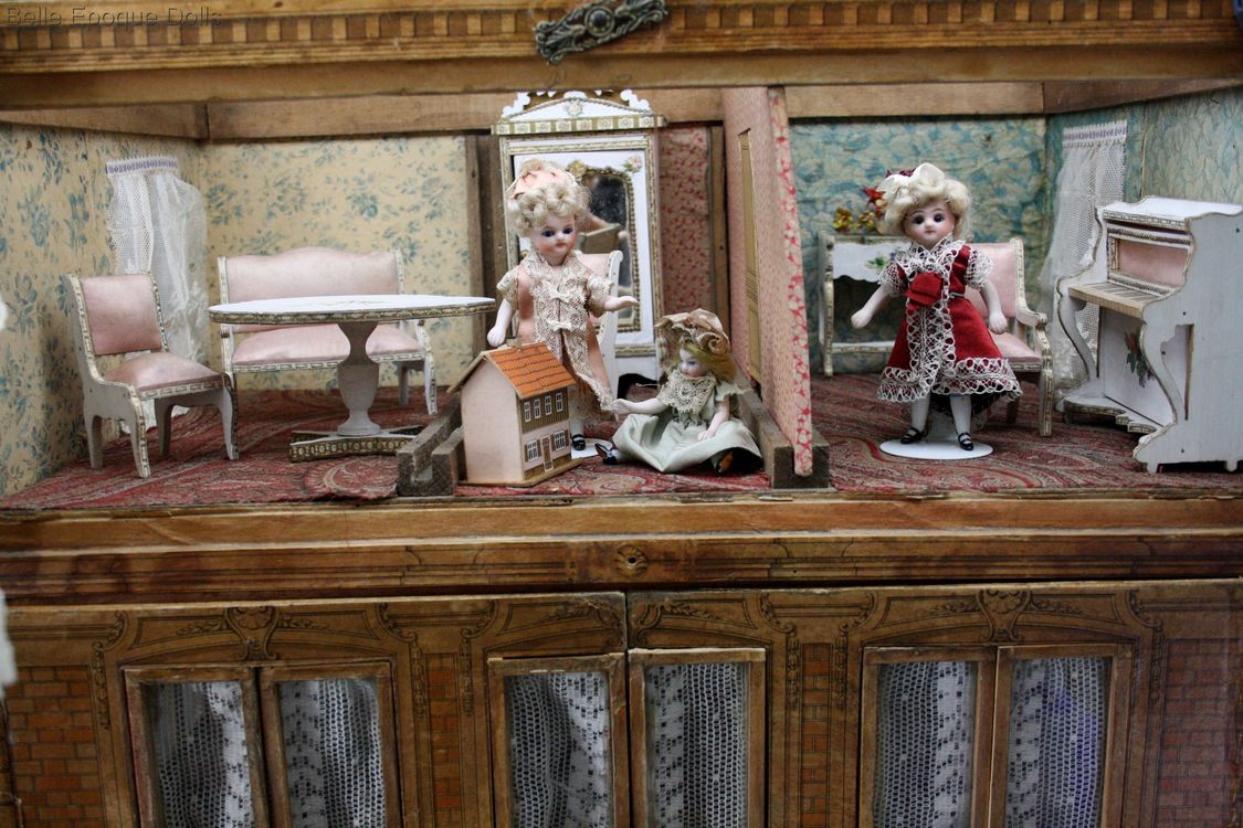 Puppenhauser , Antique Dollhouse collapsible , Puppenhauser