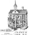 Antique French Dollhouse  , Antique dolls house deauville ,  Puppenhauser antique wooden dollhouse gottschalk 