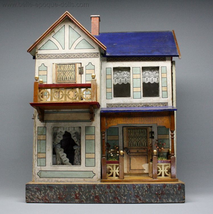 Puppenhauser antique wooden dollhouse gottschalk , Antique french Dollhouse , puppenhaus