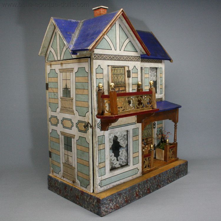 Villard et Weill  , Puppenhauser antique wooden dollhouse gottschalk