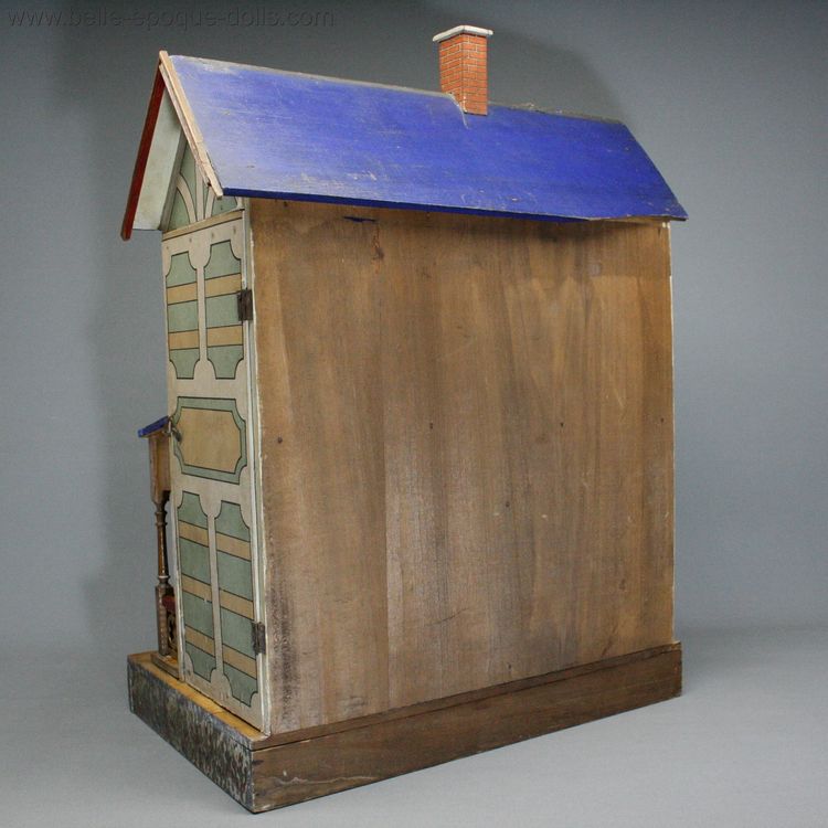 Puppenhauser antique wooden dollhouse gottschalk , Villard et Weill  , puppenhaus