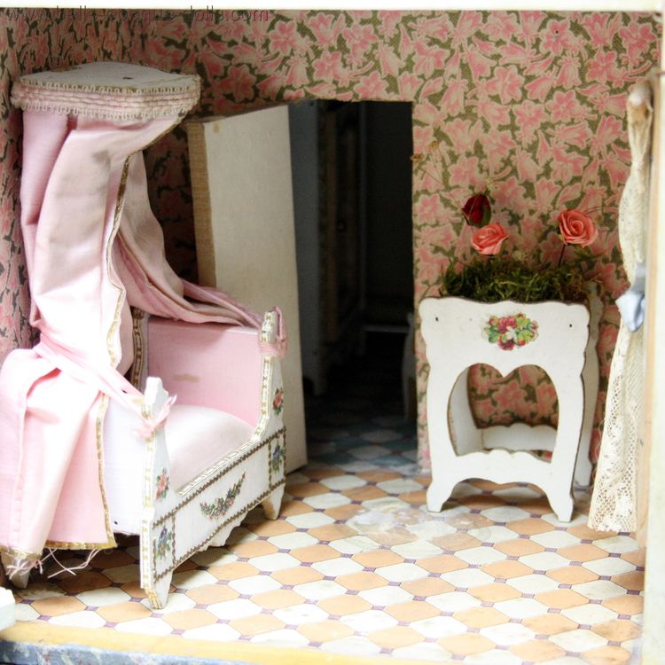 puppenhaus , Antique french Dollhouse , Puppenhauser antique wooden dollhouse gottschalk