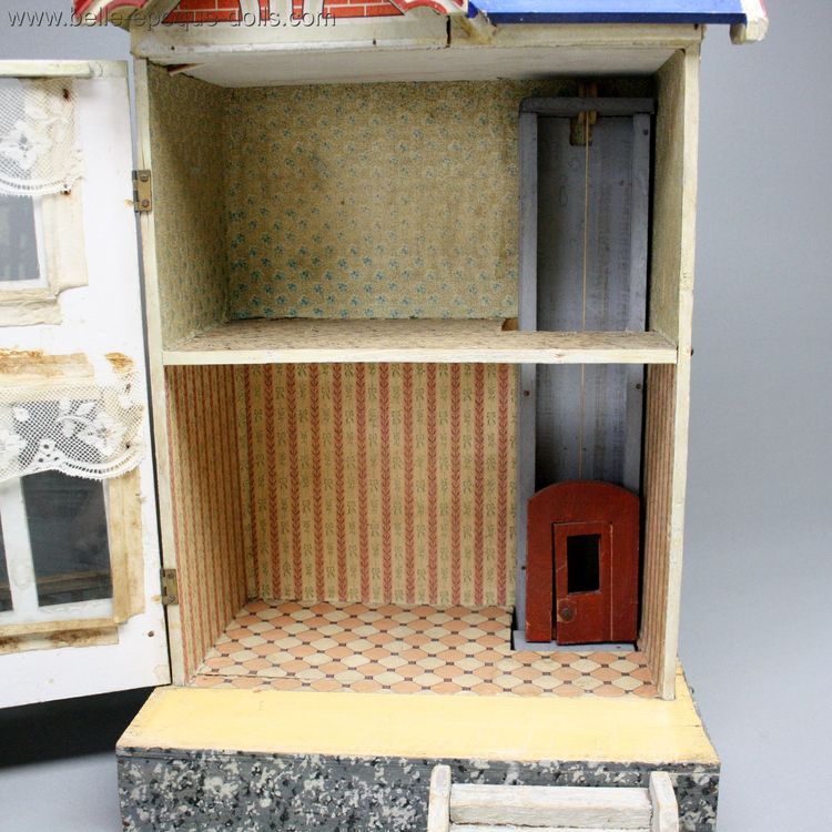 Antique dolls house Gottschalk , Villard Weill dollhouse , Puppenhauser gottschalk