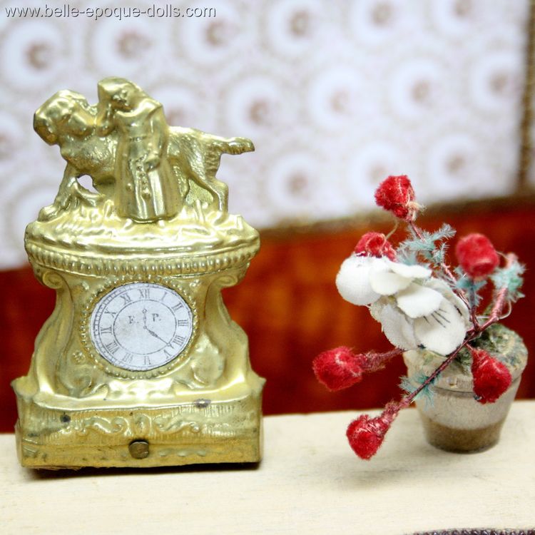 Antique French Dollhouse miniature , Antique dolls house furniture Badeuille , Antique Dollhouse miniature Badeuille Room