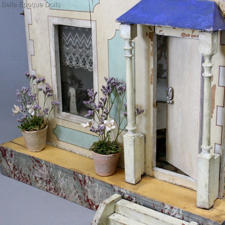 gottschalk miniature dollhouse , antiek Puppenhauser , doll house villard weill