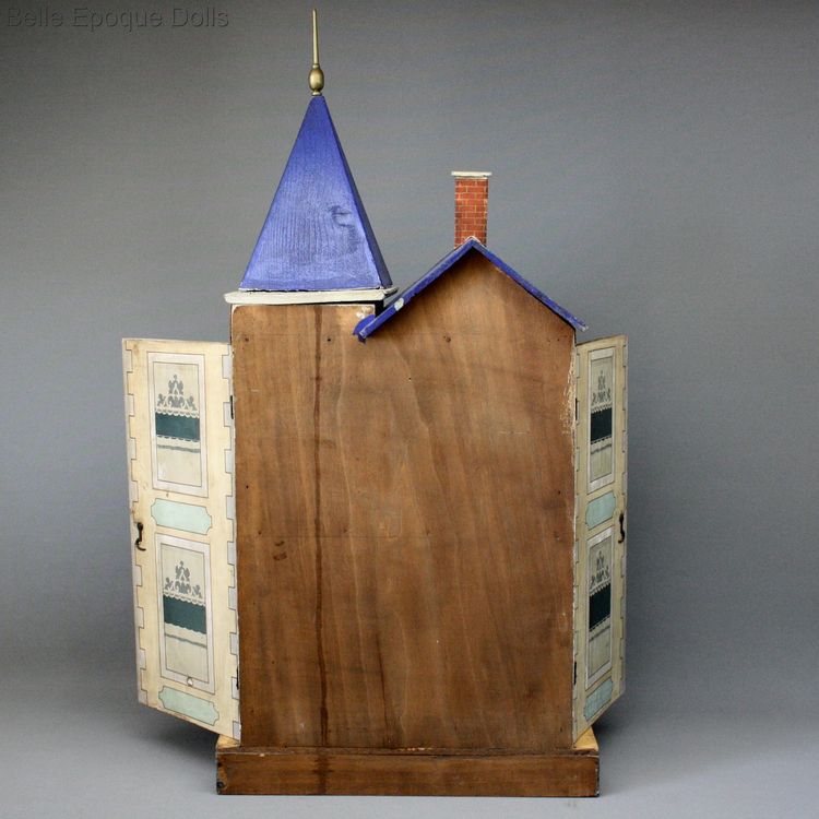 gottschalk miniature dollhouse ,  antique wooden dollhouse