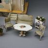 antique miniature dollhouse , doll house villard weill , antiek Puppenhauser 