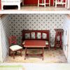 Moritz Gottschalk dollhouse , antique miniature wooden dollhouse , puppenhaser Moritz Gottschalk 