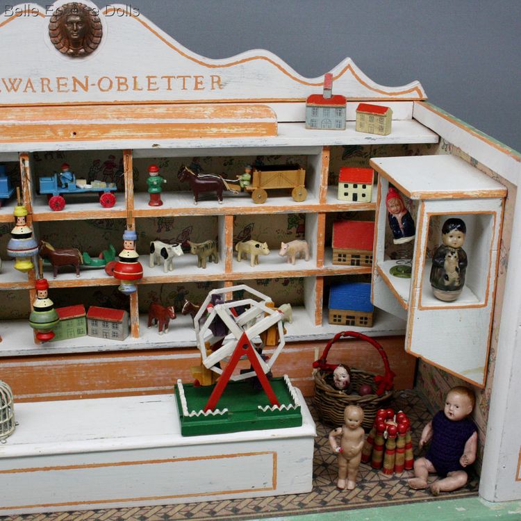 Erzgebirge Toys Shop , antique toy shop miniature , spielzeugladen