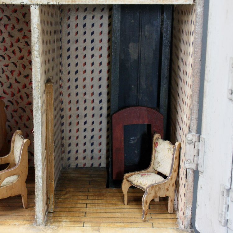 antiek puppenhaus , miniature doll house Villard Weill , 