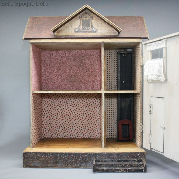 antiek puppenhaus , antique gottschalk dollhouse
