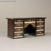 antique dolls house furniture biedermeier , antique dollhouse desk miniature , Waltershausen furniture 