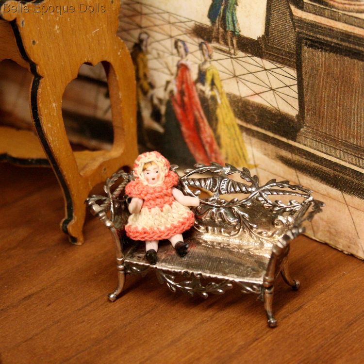 Antique dolls house furniture carl horn doll , Puppenstuben zubehor