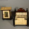 antique dollhouse wooden pinewood furniture  , German antique dolls house furniture 