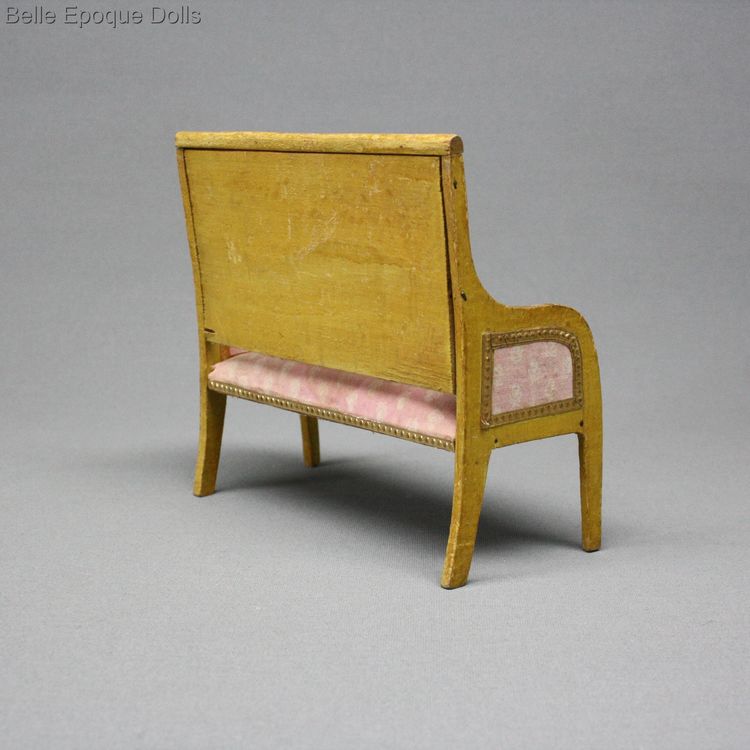 Antique dolls house sofa furniture  , Puppenstuben zubehor