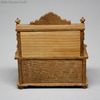 dolls house antique furniture , waltershausen leather seats miniature , dolls house antique furniture 