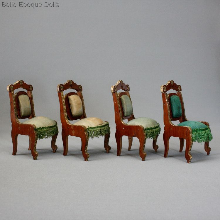 French salon miniature buffet  , Antique dollhouse furnishings Louis Badeuille , antique dollhouse miniature for sale