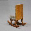 Waltershausen dollhouse furniture , Antique Dollhouse miniature rocking chair , Waltershausen Puppenstuben zubehor 