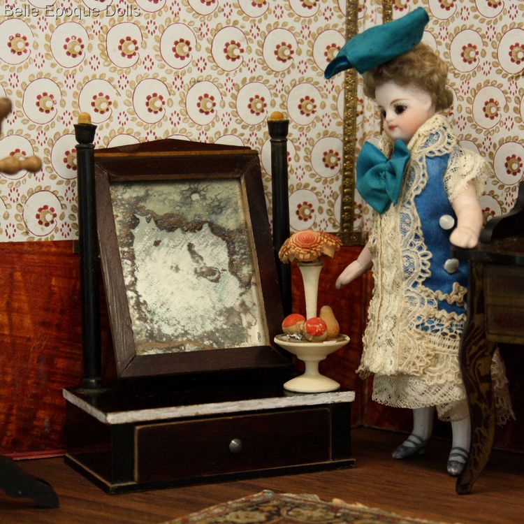 Antique dolls  biedermeier , Puppenstuben zubehor spielgel biedermeier kestner