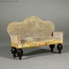 Antique dollhouse furnishings with floral design , alte puppenstuben salonmbel  , Antique dollhouse furnishings with floral design 