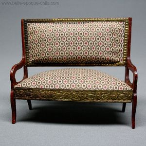 Superb Early French Sofa for your Dollhouse
