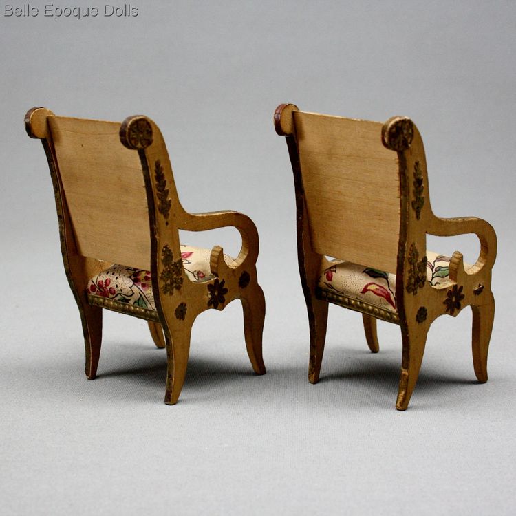 French miniature antique furnishings , miniature french antique recamier