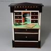 Antique biedermeier secretary desk miniature , Antique fashion dolls furniture walterhausen kestner , alte miniatuur Puppen mobel sekretar 