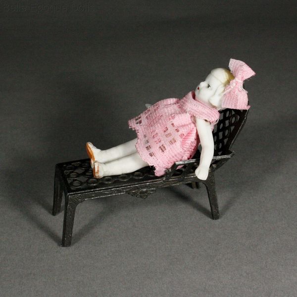 Antique Dollhouse metal furniture miniature , Puppenstuben zubehor