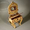 Antique  miniature dressing table Badeuille , Antique furniture fashion dolls , Puppenstuben mobel waschgarnitur 