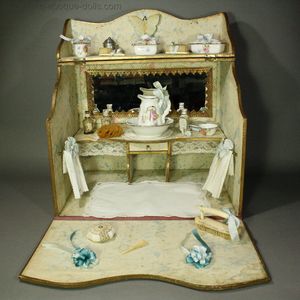 Extraordinary De Luxe French Miniature Toilette Salon in Presentation Box