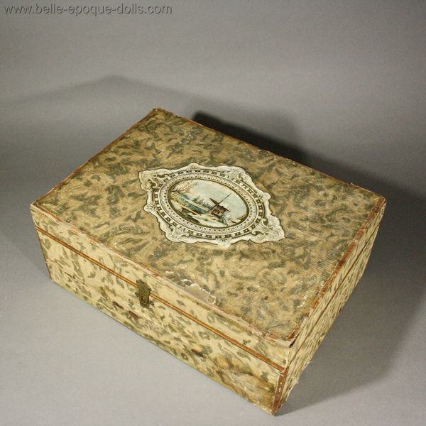 toilette de ma poupee , Puppen schonheitspflege set , Antique french toilette set for bebe