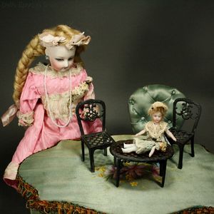 Antique Dollhouse miniature simon rivollet ,  , Puppenstuben zubehor aus zinn 