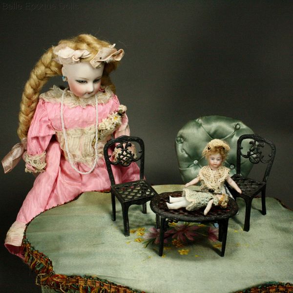 Antique Dollhouse miniature simon rivollet , Puppenstuben zubehor aus zinn