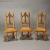 Antique Dollhouse miniature schneegas caned seats , Antique dolls house furniture schneegas chairs , Puppenstuben zubehor 