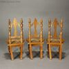 Antique Dollhouse miniature schneegas caned seats ,  , Puppenstuben zubehor 