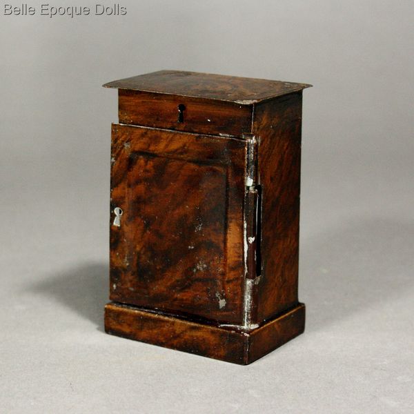 Antique Dollhouse miniature bed nightstand rock graner , Puppenstuben mobel roch graner