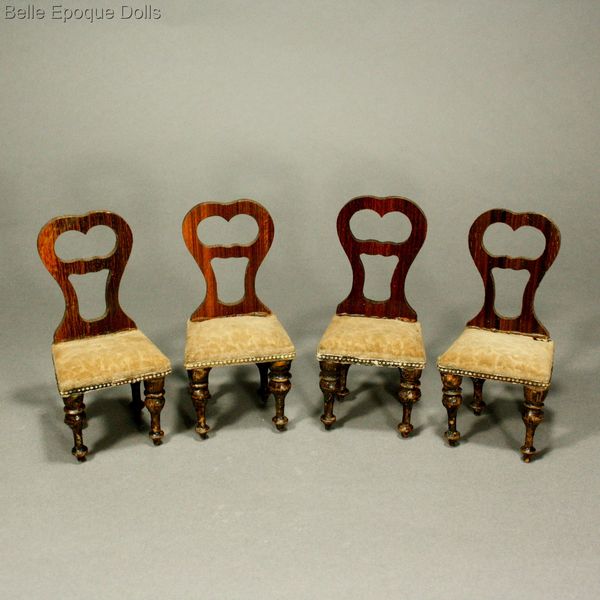 Puppenstuben mbel  , Antique Dollhouse miniature dining room , Puppenstuben mbel 