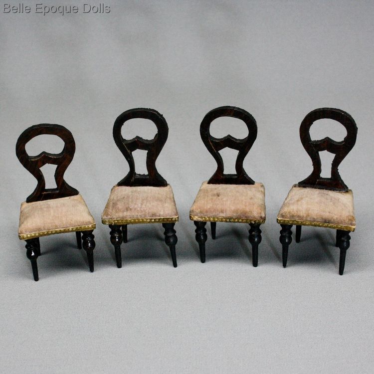 Antique Dollhouse miniature , Antique dolls house furniture 