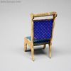 Antique Dollhouse miniature prie dieu chair , Antique dolls house furniture wooden prie dieu Badeuille , Puppenstuben zubehor 