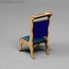 Antique Dollhouse miniature prie dieu chair , Antique dolls house furniture wooden prie dieu Badeuille , Puppenstuben zubehor 