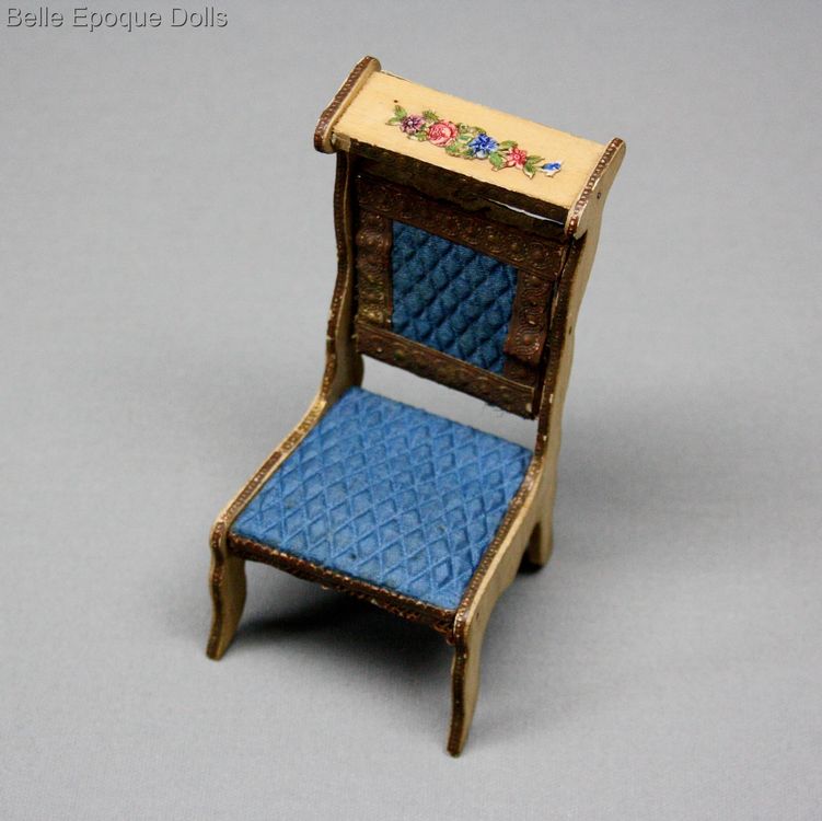 Puppenstuben zubehor , Antique Dollhouse miniature prie dieu chair , Puppenstuben zubehor