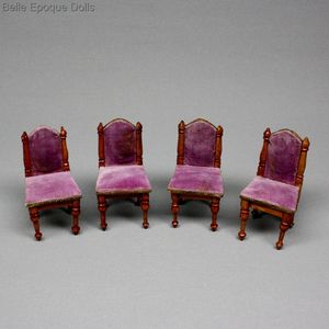 Antique dolls house furniture  , Walterhausen  , Antique Dollhouse miniature 