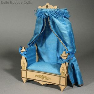 Antique dolls house bolant badeuille furniture  , Antique Dollhouse french miniature salon , Puppenstuben Franzsische mbel zubehor 