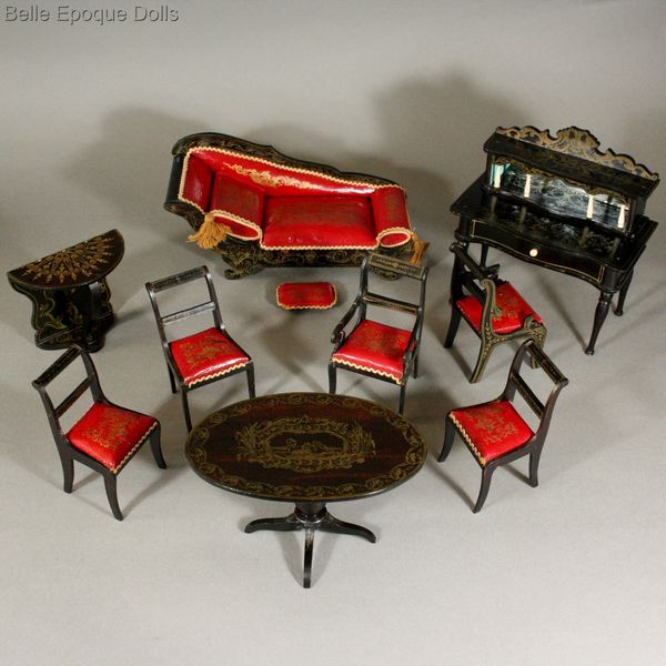 Antique Dollhouse miniature , Antique dolls house furniture Wagner & S�hne