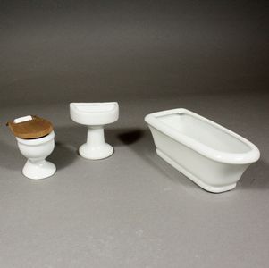 Porcelaine Furniture Set for your Dollhouse Bathroom